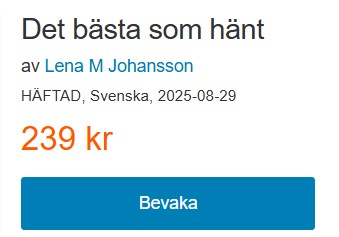 Utgivningsdag 29 augusti